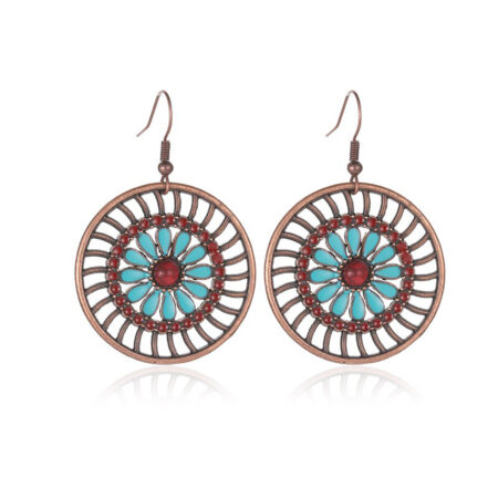 Pretty Boho Hook Earrings - Retro Tribal Style For A Unique Fashion Style