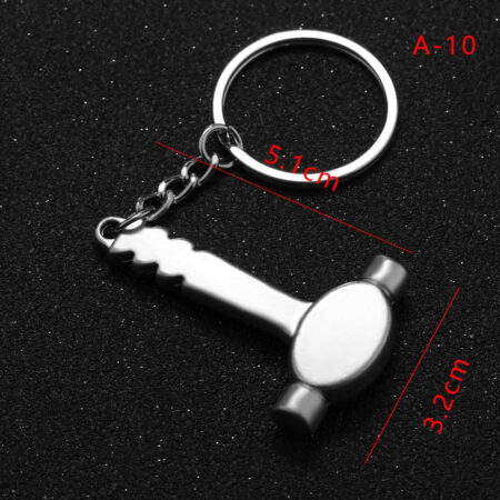 Original Workers Mate keychains - Silvertone Sledgehammer Keychain