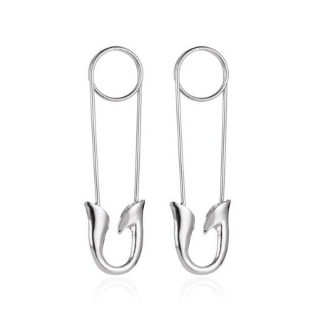 Safety Pin Earrings - Statement Size Approx. 3 inch (3.00 / 75mm) drop