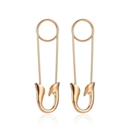 Safety Pin Earrings - Statement Size Approx. 3 inch (3.00 / 75mm) drop