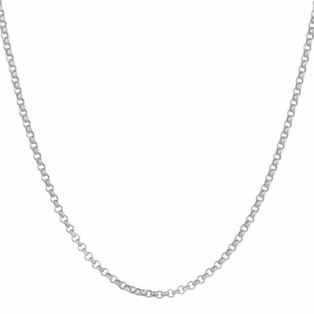 Titanium Steel Cable Link Fashion Necklace For Women and Men Silver 50cm