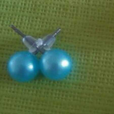 Light BlueCandy Colour Ball Stud Earrings