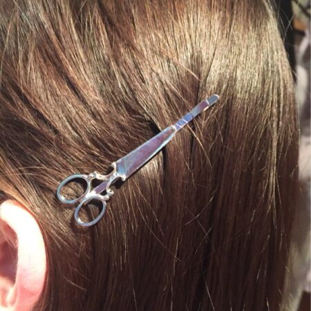 Pair of Silver Scissor Hair Clip / Hairpins