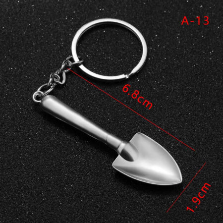 Original Workers Mate keychains - Silvertone Spade Keychain