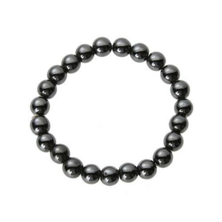 Magnetic Hematite Round Beads Stretch Bracelet For Men and Women