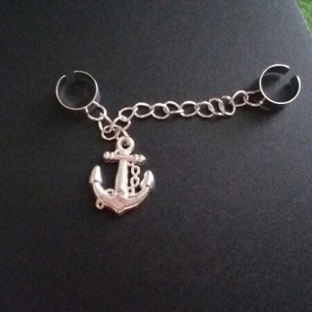 Anchor Ear Clip For Women - Silver