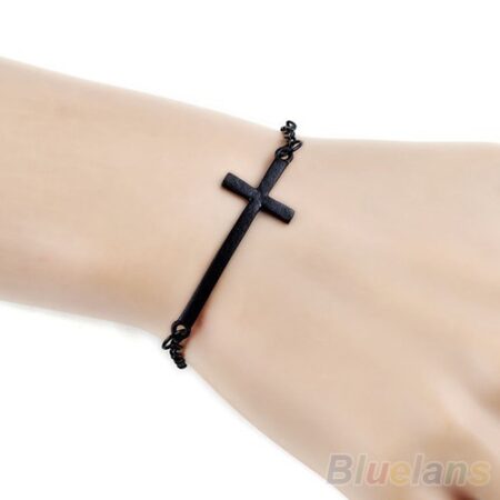 Cross Bracelet - Black