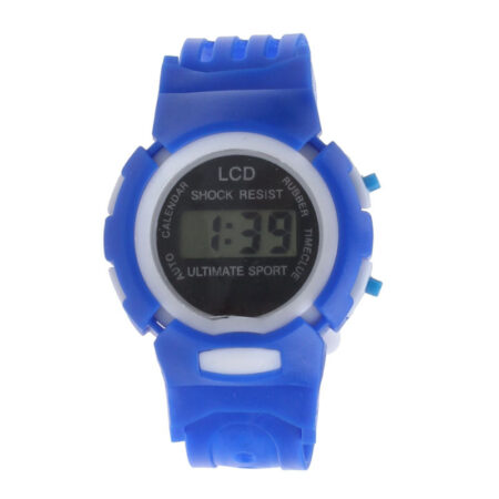 BLUE Silicon Shock Resistant Digital Wrist Watch