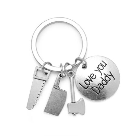 Original Workers Mate keychains - Silvertone 'Love You Daddy' Multi Tool