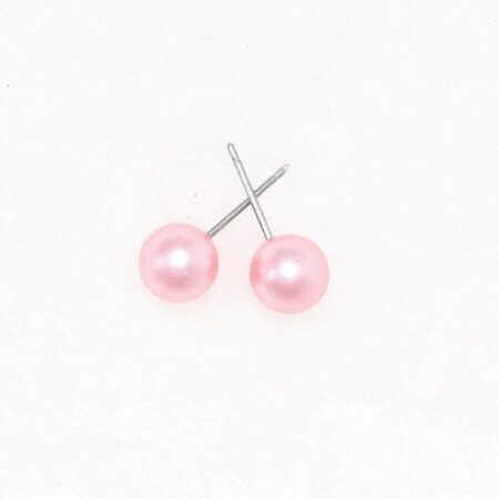 Light Pink Candy Colour Ball Stud Earrings
