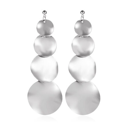 Dangle Multi Disc Earring - Statement Size Approx. 3 5/16 inch (3.3 / 85mm) drop