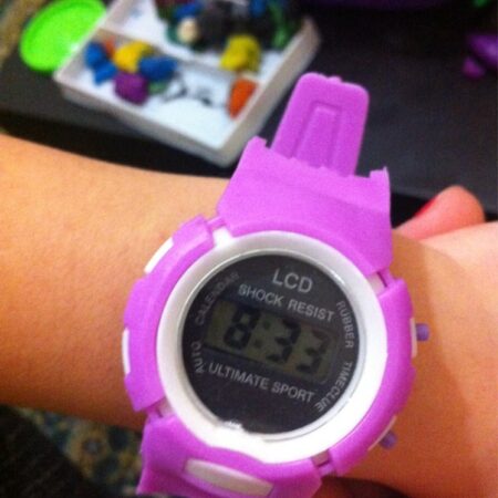 PURPLE Silicon Shock Resistant Digital Wrist Watch