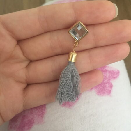Vintage Fashion Bohemian Tassel Drop Stud Earrings with an Approx 50mm Drop
