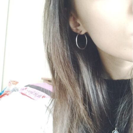 Silver Hoop Earrings - 30mm