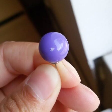 Purple Moon Ball Stud Earrings