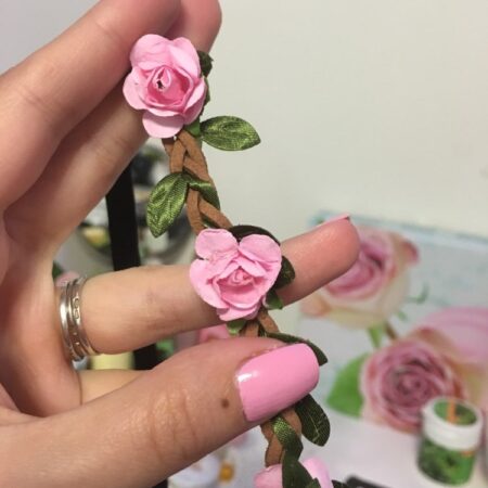 Pink Flower Headband