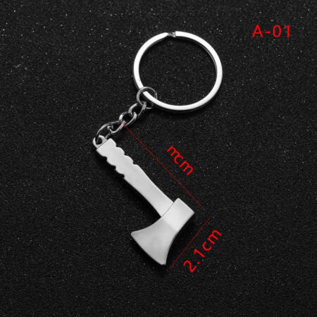 Original Workers Mate keychains - Silvertone Axe Keychain