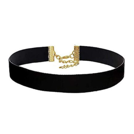 Classic Gothic / Punk Rocker Dainty Choker Velvet Necklace - 15mm Thick Choker