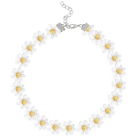 Classic Gothic / Punk Rocker Dainty Choker Velvet Necklace - Flower Power