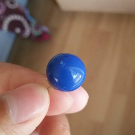 Royal Blue Ball Stud Earrings