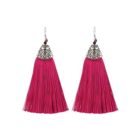Vintage Fashion Bohemian Tassel Drop Hook Earrings with an Approx 80mm - Candy P
