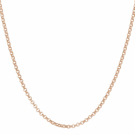 Titanium Steel Cable Link Fashion Necklace For Women and Men Rose Gold 60cm