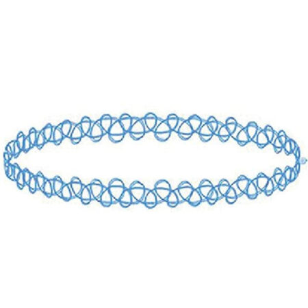 Classic Gothic / Punk Rocker Dainty Choker Tattoo Necklace - Bluetiful