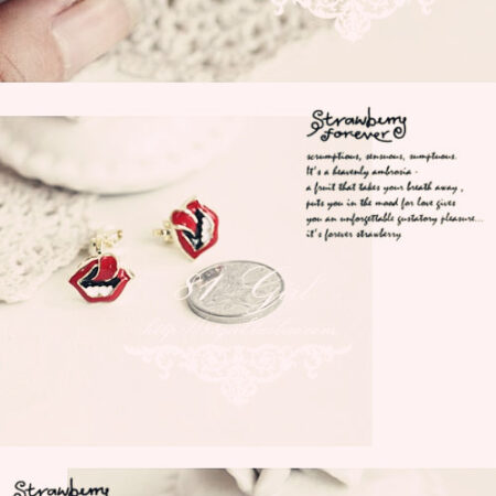 Flaming big tongue Stud Earrings